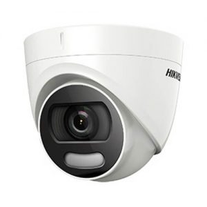 Cámara minidomo HD-TVI 4 en 1 Hikvision, resolución 5MP, óptica fija 2.8mm, LEDS IR alcance 40m.